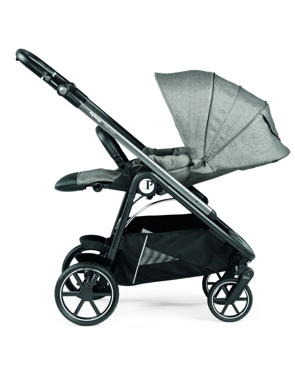 Trio Veloce Slk City Grey Con Culla Grande - Peg Perego - immagine 5