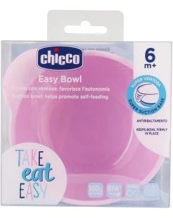 Ciotola Silicone Con Ventosa 6m+ Rosa
