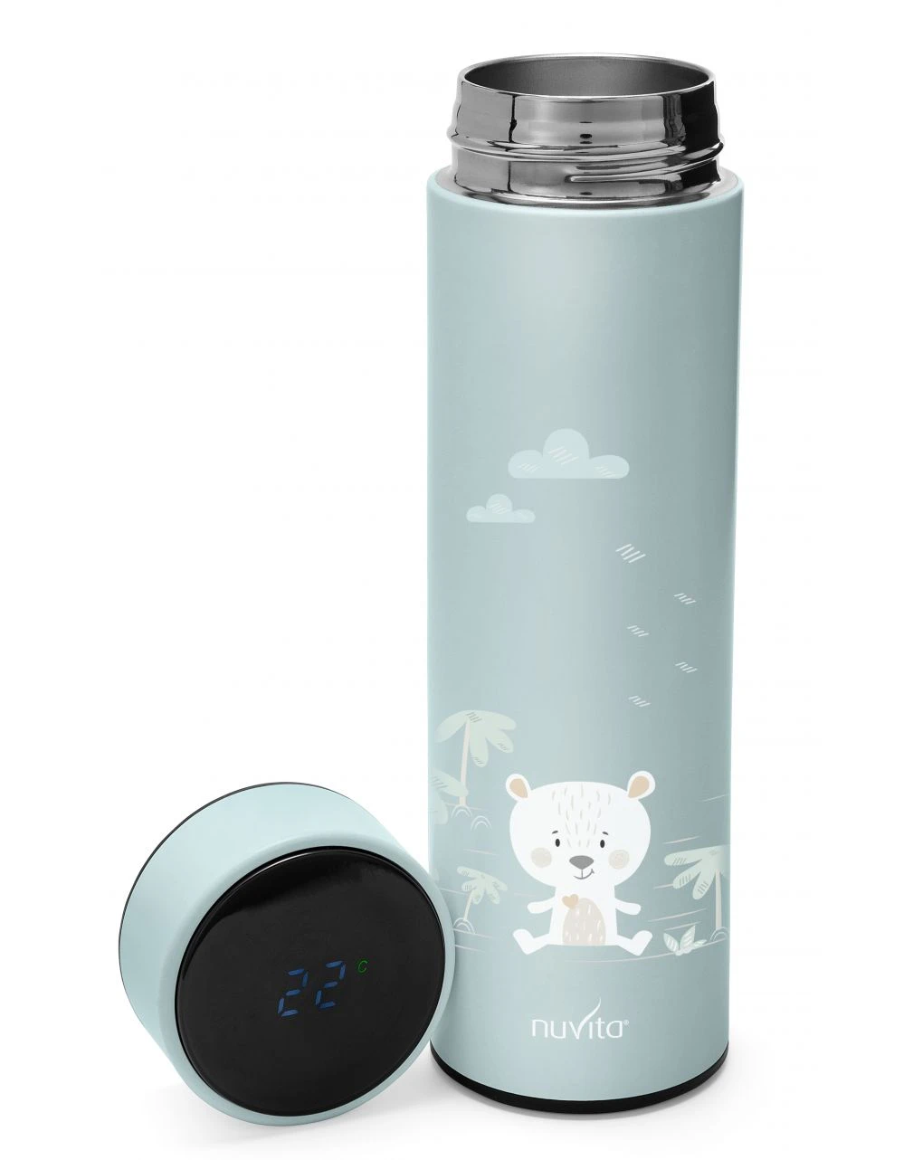 Borraccia Termica 500ml Con Termometro Led – 4456 - immagine 2