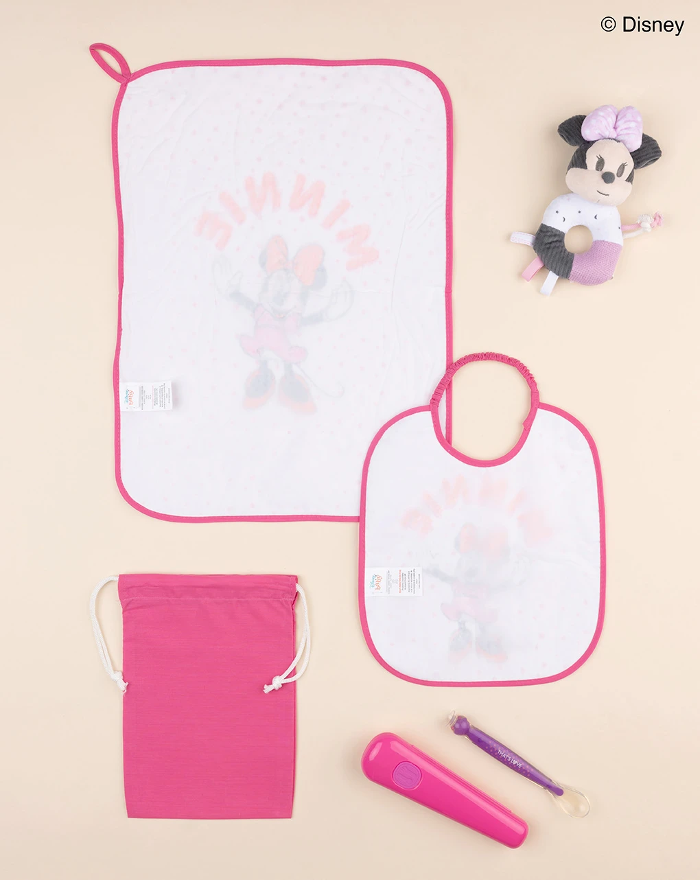 Set Asilo Bimba "minnie" Rosa/giallo - immagine 2