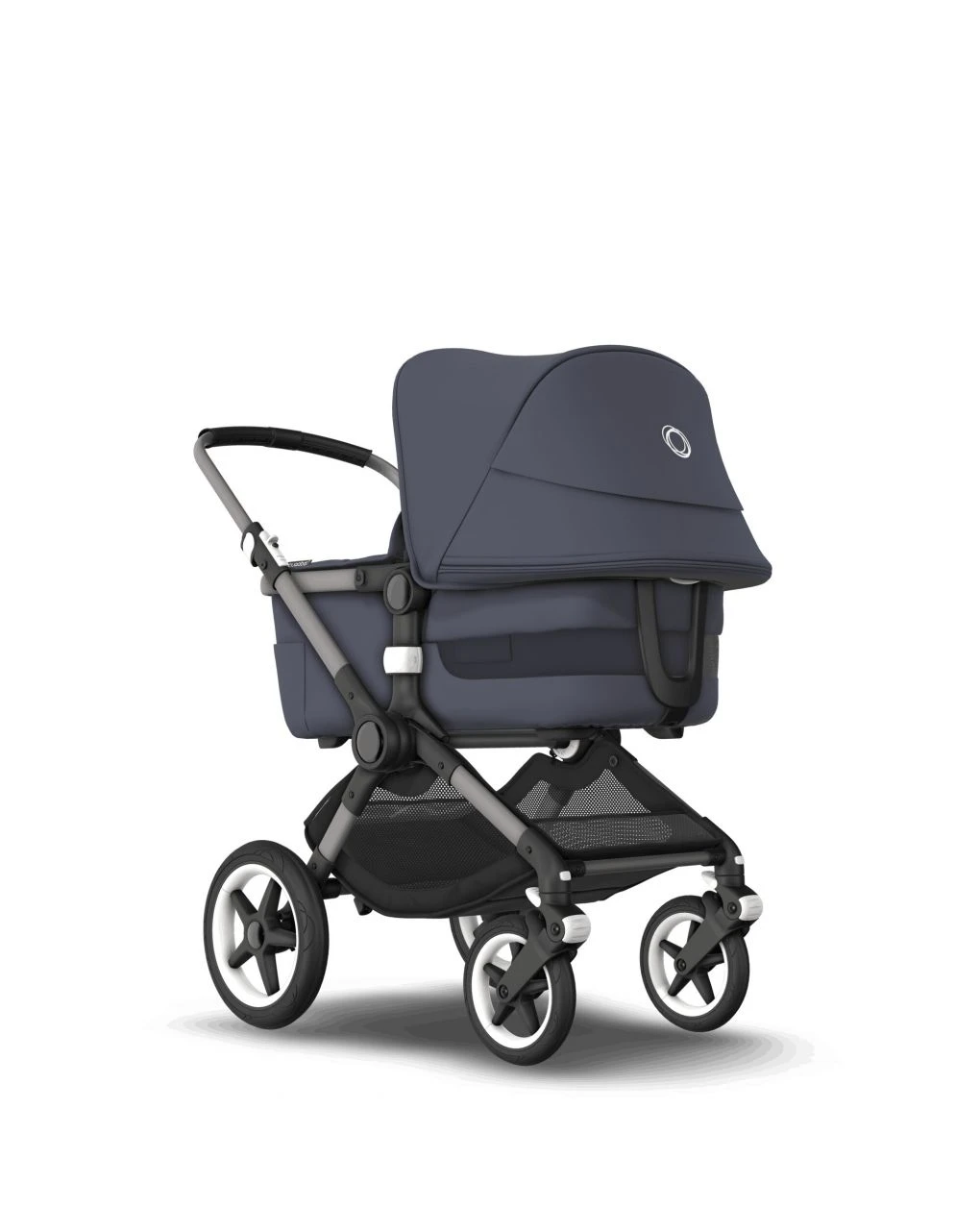 Bugaboo Fox 3 Navicella E Passeggino Telaio Graphite, Tessuti E Cappottina Stormy Blue - immagine 3