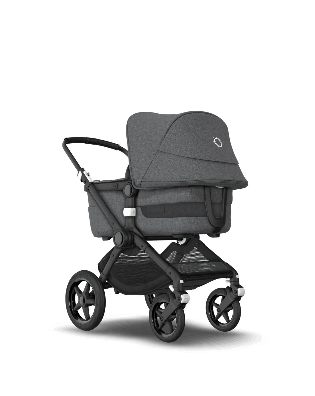 Bugaboo Fox 3 Navicella E Passeggino Telaio Nero, Tessuti E Cappottina Grey Melange - immagine 3