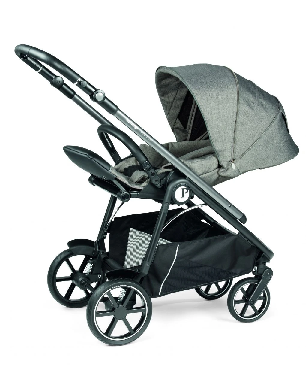 Trio Veloce Slk City Grey Con Culla Grande - Peg Perego - immagine 6