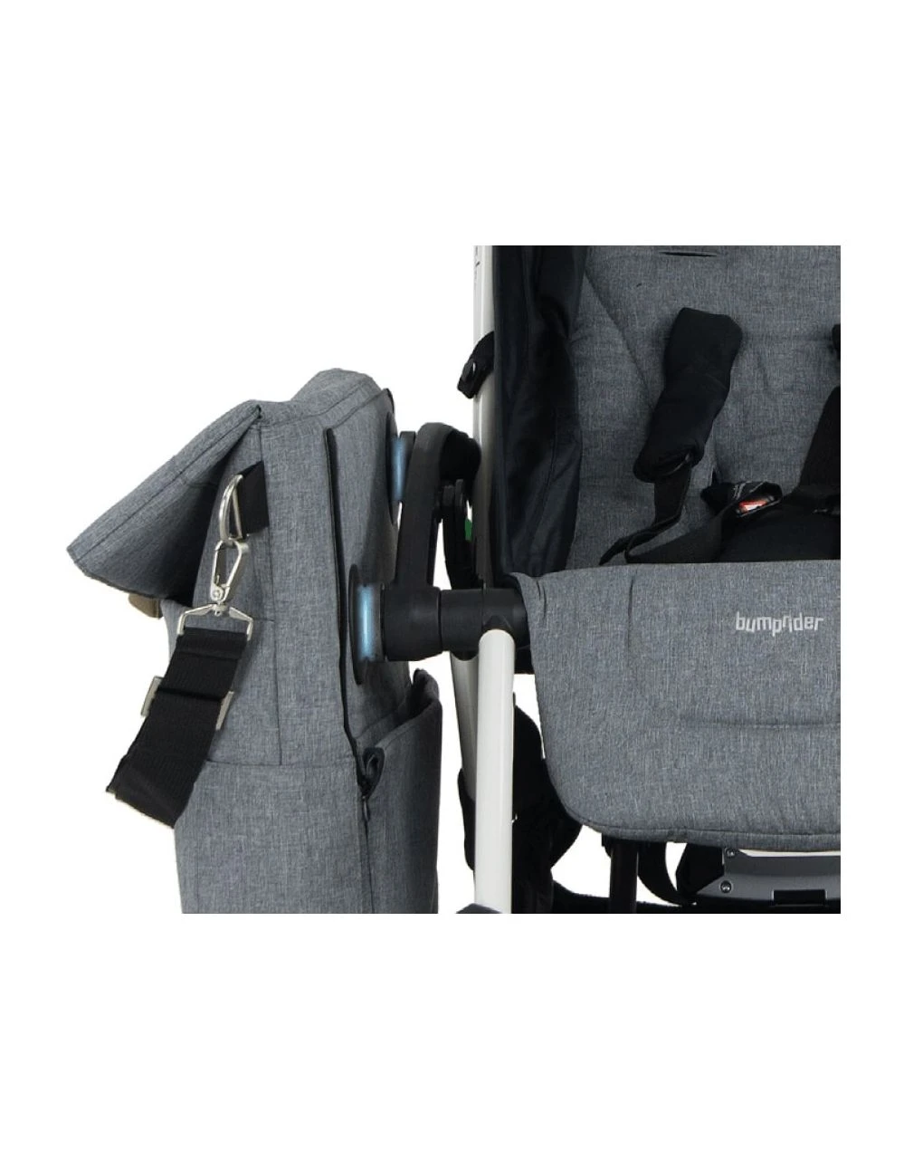 Bumprider Borsa Mamma Grigio Melange-nero - immagine 4