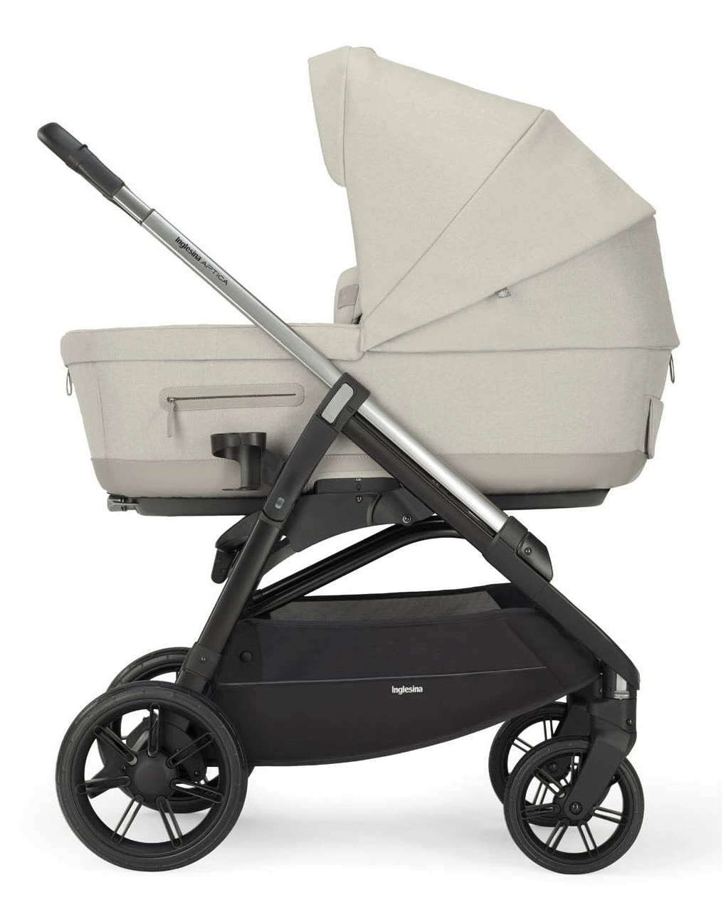 Aptica System Quattro Colore Cashmere Beige Con Telaio Nero E Seggiolino Auto Cab - immagine 2