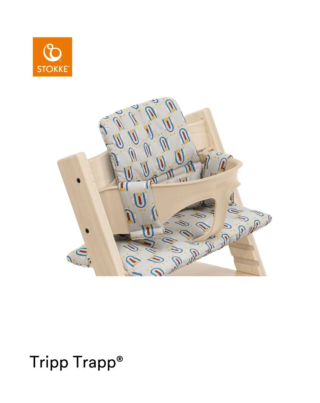 Tripp Trapp® Classic Cushion Robot Grey Ocs Cuscino Per Seggiolone, Morbido E Avvolgente Per Il Tuo Bambino - immagine 5