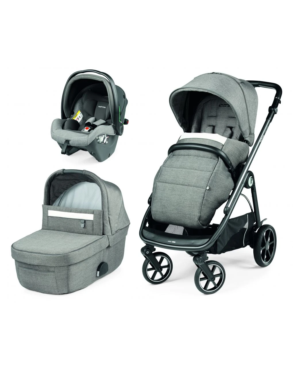 Trio Veloce Slk City Grey Con Culla Grande - Peg Perego