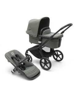 Passeggino Fox 5 Completo (navicella+seduta) Black/forest Green - Bugaboo