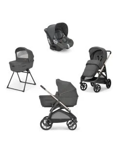 Aptica System Quattro Colore Velvet Grey Con Seggiolino Auto Cab + Telaio Palladio - Inglesina