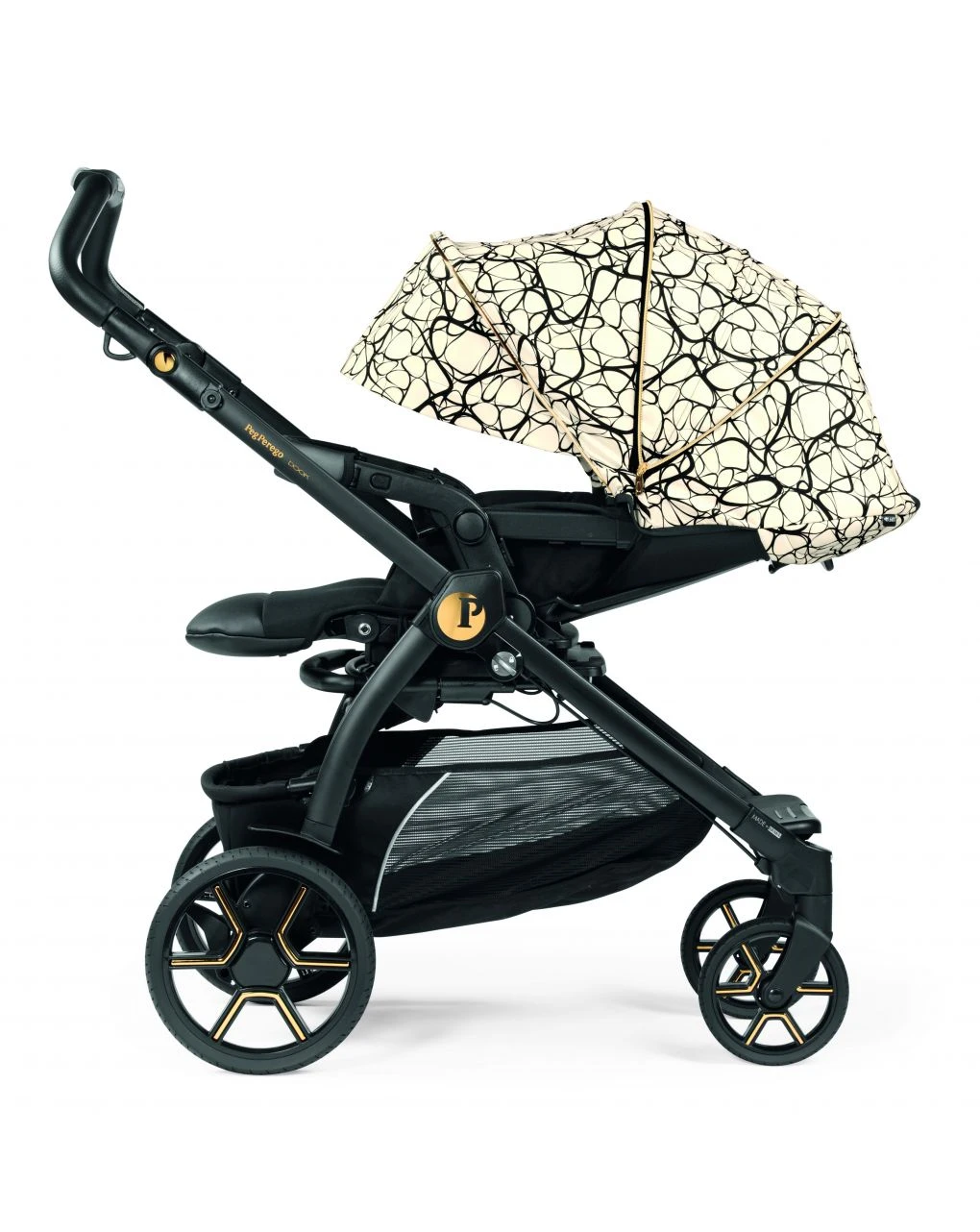 Trio Book Slk Graphic Gold Con Culla Elite - Peg Perego - immagine 3