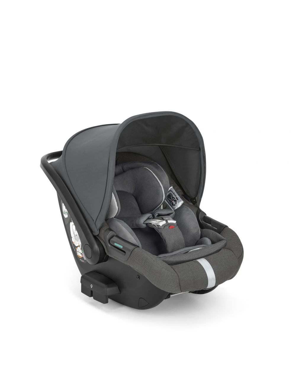Aptica System Quattro Colore Velvet Grey Con Seggiolino Auto Darwin Infant Recline + Telaio Palladio - Inglesina - immagine 5