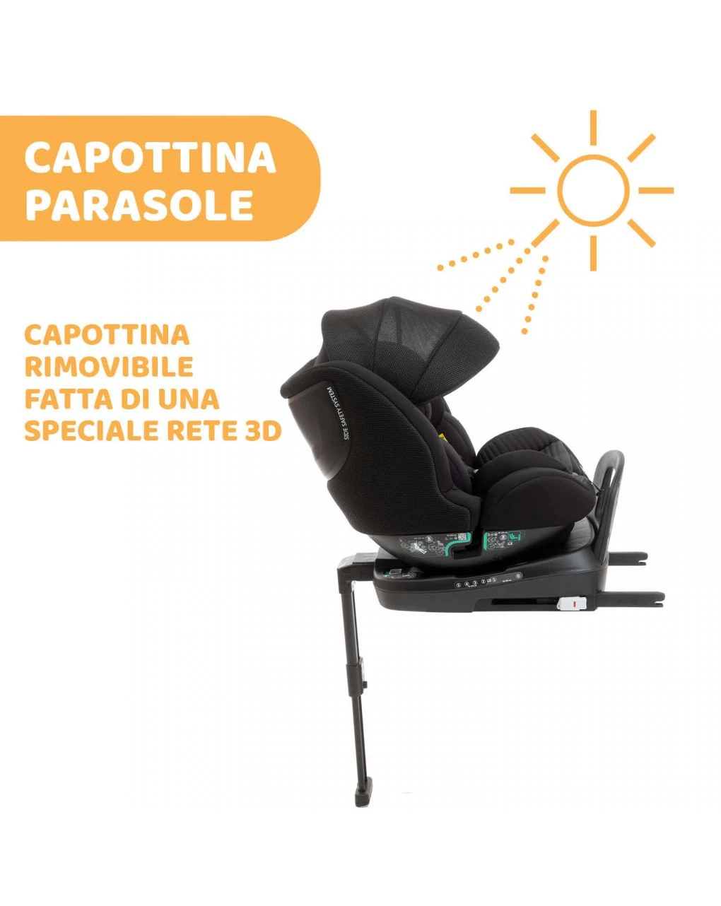 Seggiolino Auto Seat3 Fit I-size Black Air 40-125 Cm - Chicco - immagine 4