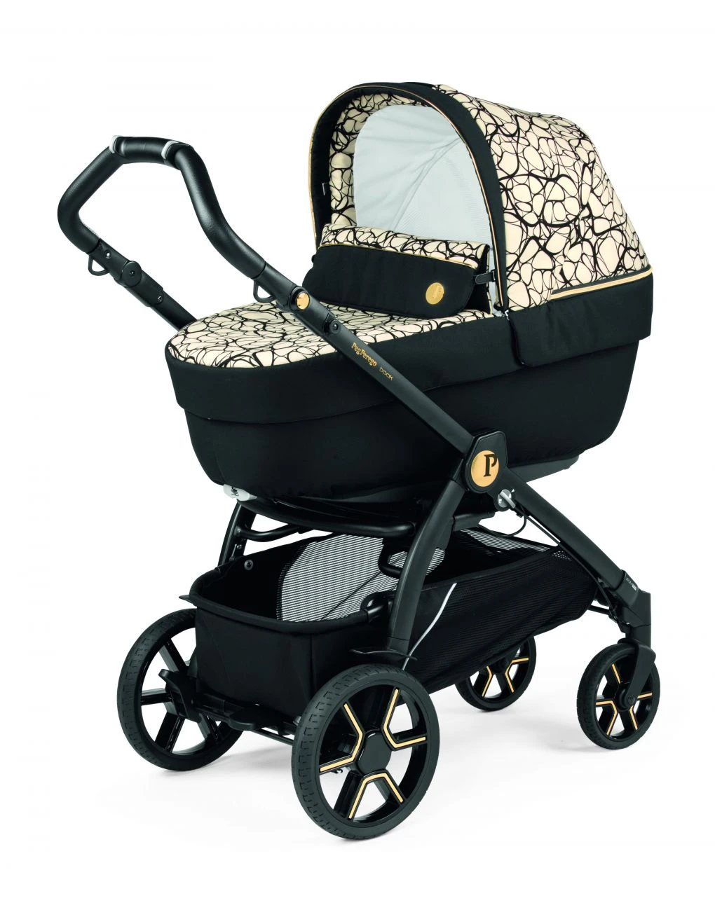 Trio Book Slk Graphic Gold Con Culla Elite - Peg Perego - immagine 2
