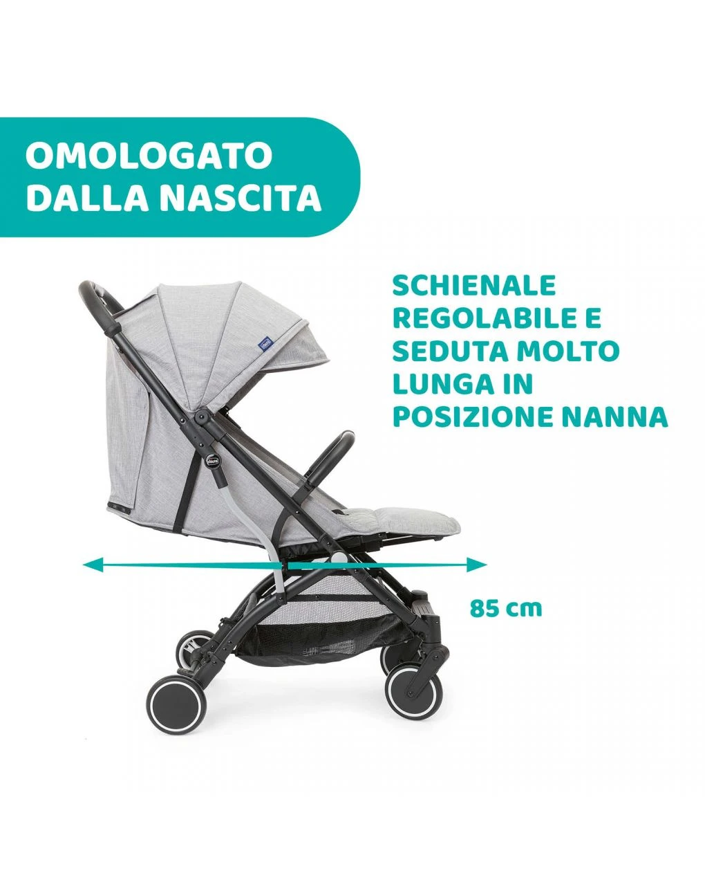 Passeggino Trolley Me Light Grey - immagine 3