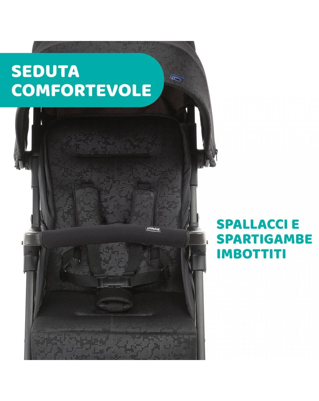 Passeggino OhlalĂ 3 Jet Black - Chicco - immagine 4