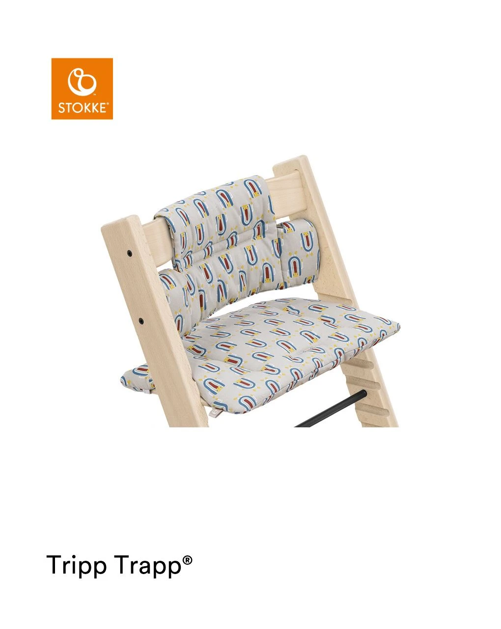 Tripp Trapp® Classic Cushion Robot Grey Ocs Cuscino Per Seggiolone, Morbido E Avvolgente Per Il Tuo Bambino - immagine 3