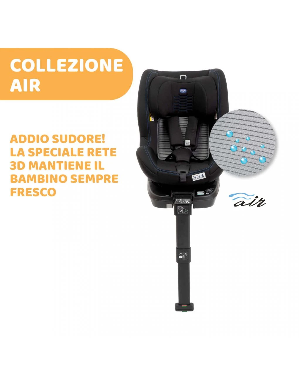 Seggiolino Auto Seat3 Fit I-size Black Air 40-125 Cm - Chicco - immagine 5