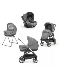 Aptica System Quattro Colore Kensington Grey Con Telaio Grafite E Seggiolino Auto Cab