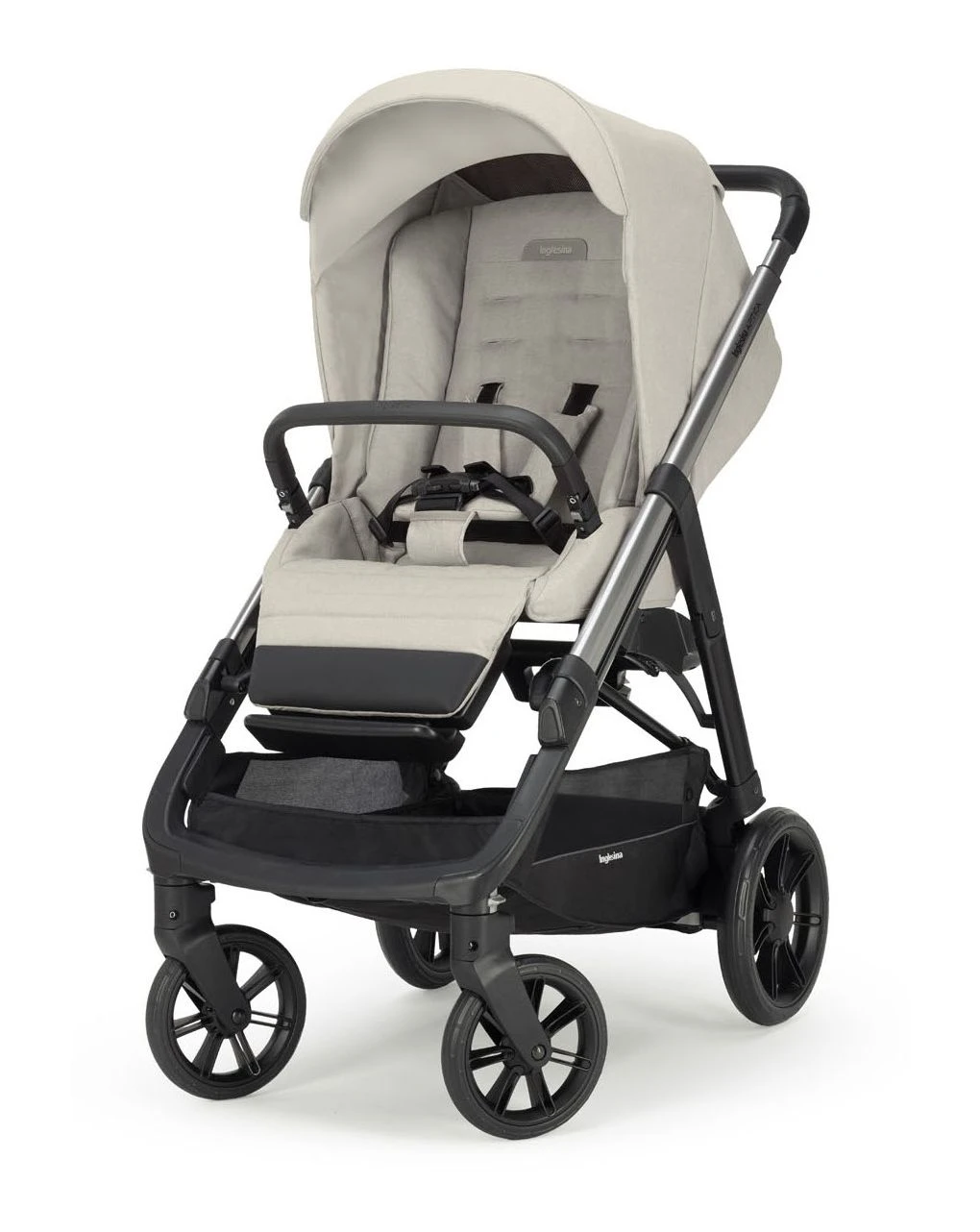 Aptica System Quattro Colore Cashmere Beige Con Telaio Nero E Seggiolino Auto Cab - immagine 5